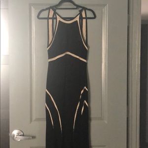 Black Velvet Floor-Length Gown